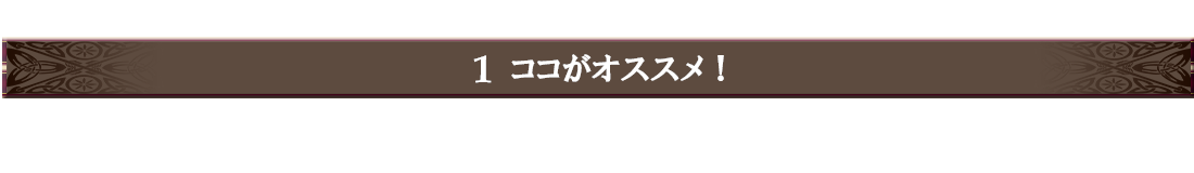 1.ココがオススメ